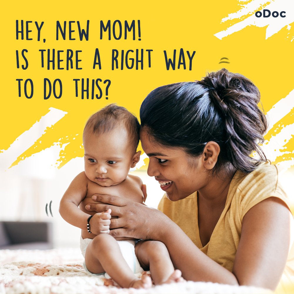 Hey, new mum! Is there a right way to do this?