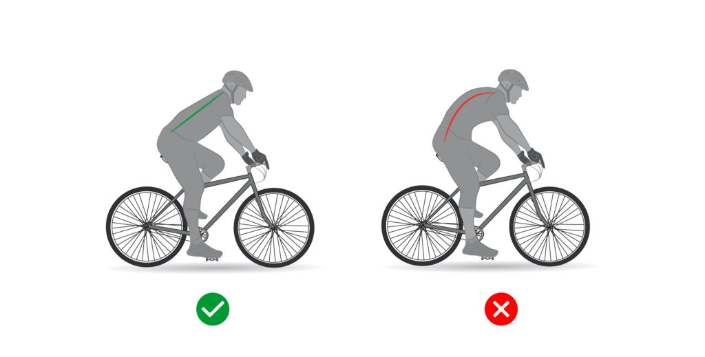 correct posture of cycling